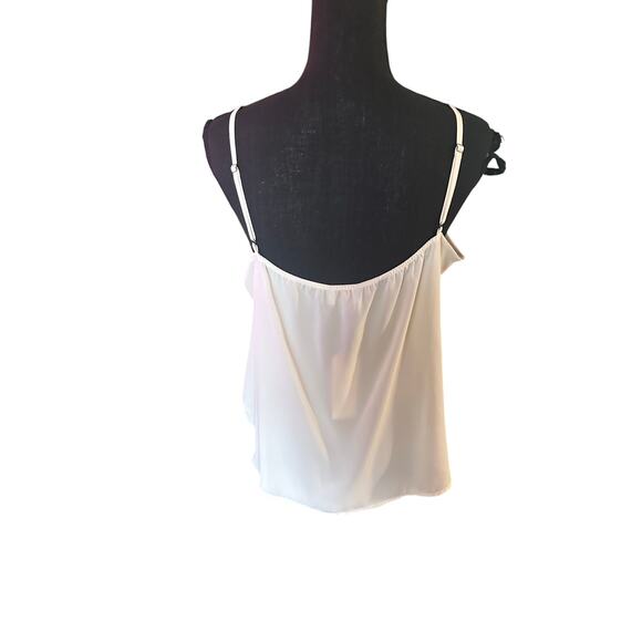 Veronica M Cupro Surplice Top Ivory Size L - Picture 3 of 8